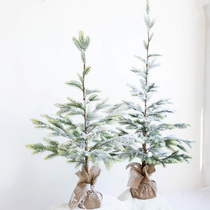 Hromeo Falling Snow PE Pine Nuts Christmas Tree Shop Windows Home Christmas Decorations Christmas Tree Swing Pieces Christmas Decorations