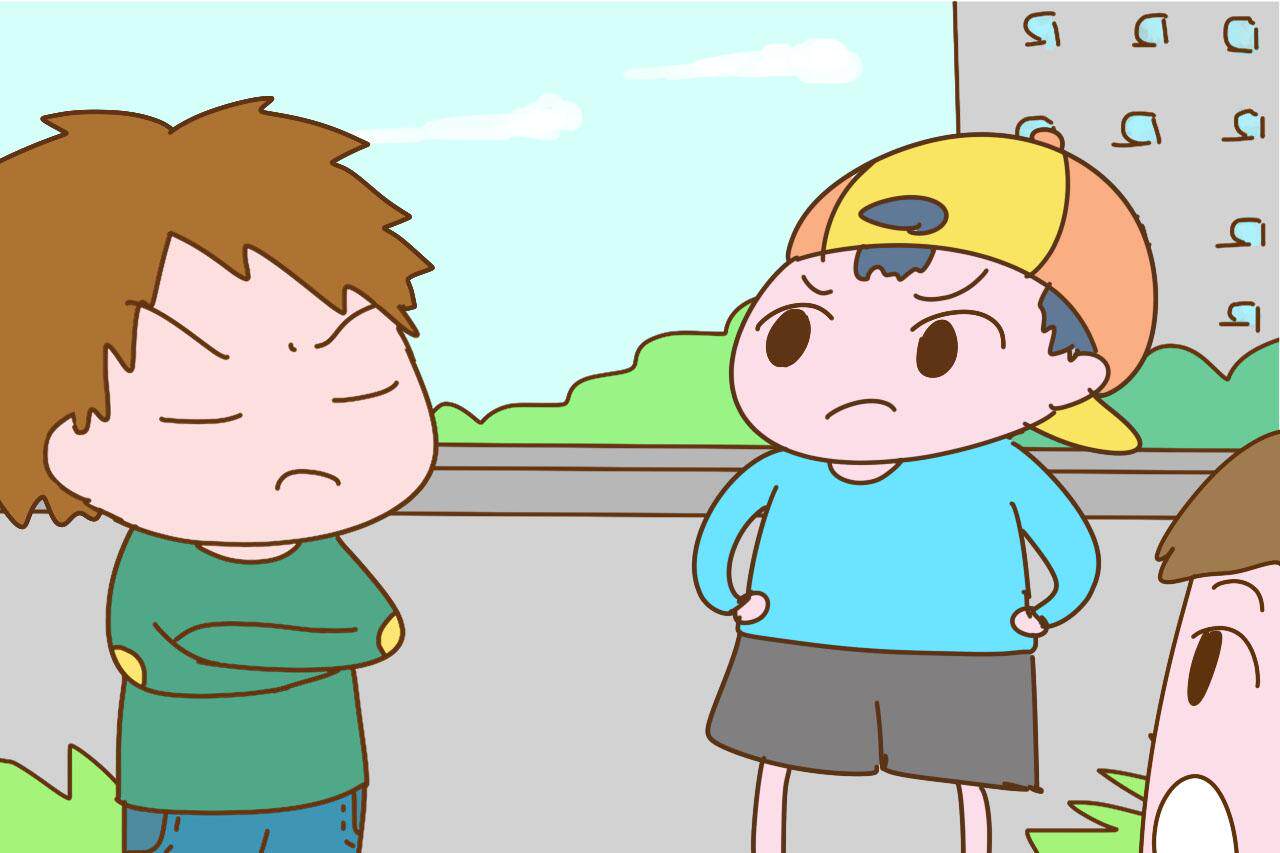 对他进行影视教育,让孩子看看电视中那些欺负人的人最后都怎么样了,让