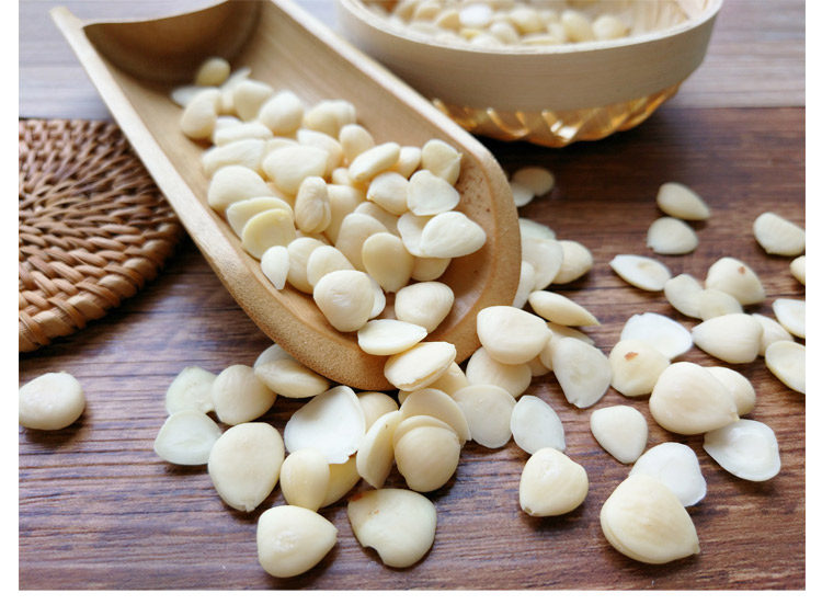 北杏仁苦杏仁去皮 中药材杏仁 承德野生杏仁片 煲汤500克包邮