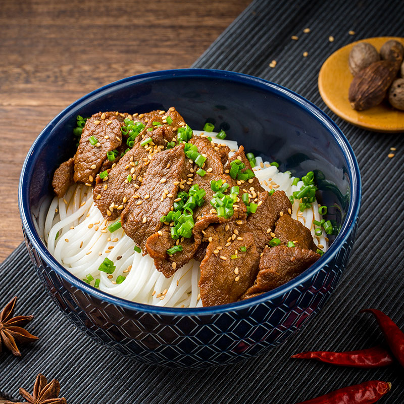 霸蛮|麻辣牛肉干拌粉3盒装 方便速食速煮辣 湖南米粉常德米粉