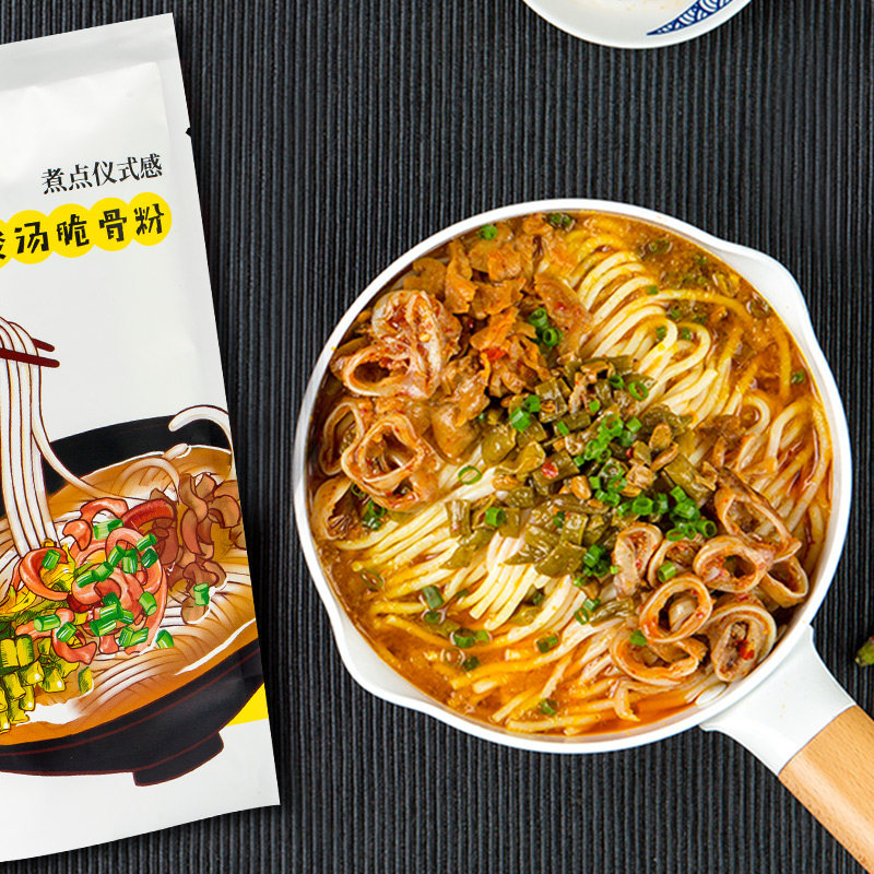 霸蛮|小鲜肉米粉3口味装 红烧 牛杂 酸汤 湖南常德米粉米线速煮