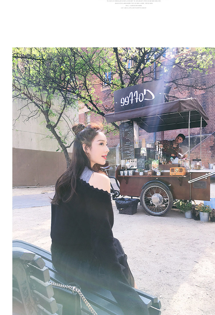 秋冬季软妹女神范毛衣加上衣小清新配bf套装裙