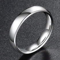 Titanium steel ring mens single ring Simple lettering mens ring Trendy Korean version of the personality student light pasta ring men