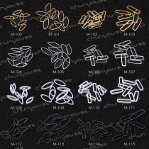 Spring pomelo nail jewelry hollow three-dimensional frame decoration nail diamond decoration DIY with standing 10 pieces