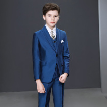 Childrens suit suit boy suit host Boy performance suit male catwalk dress English flower boy foreign style