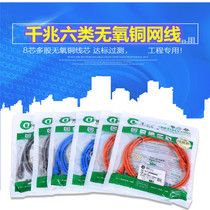 Six types of gigabit oxygen-free copper 1 2 3 5 10 meters all-copper finished network jumper router link network cable