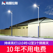 Solar street light 5 meters 6 meters 200 watts 300w new rural outdoor super bright high power household garden light pole