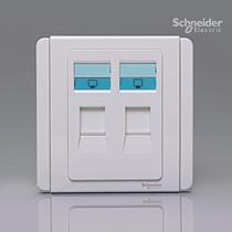 Schneider E3000 series dual computer socket E3032RJ5E White White