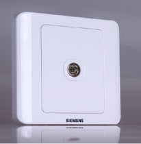 Siemens switch socket vision White single cable TV socket