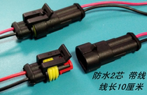 2p automotive waterproof wiring harness connector male and female pair connector 2 core pair connector 2 position wire docking terminal