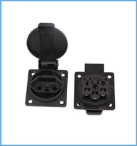 Brazil 3 round hole waterproof socket 20A generator socket garden lamp electrical equipment power socket