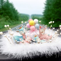 Car swing piece One way Ping An deer 2022 new in-car ornament swing piece Creative cute goddess Vehicular Incense