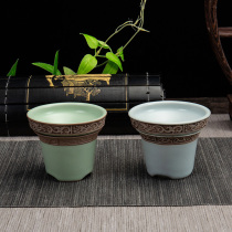 ronkin creative Ru kiln tea leak net tea filter tea compartment tea set accessories tea filter ceramic tea ceremony zero match