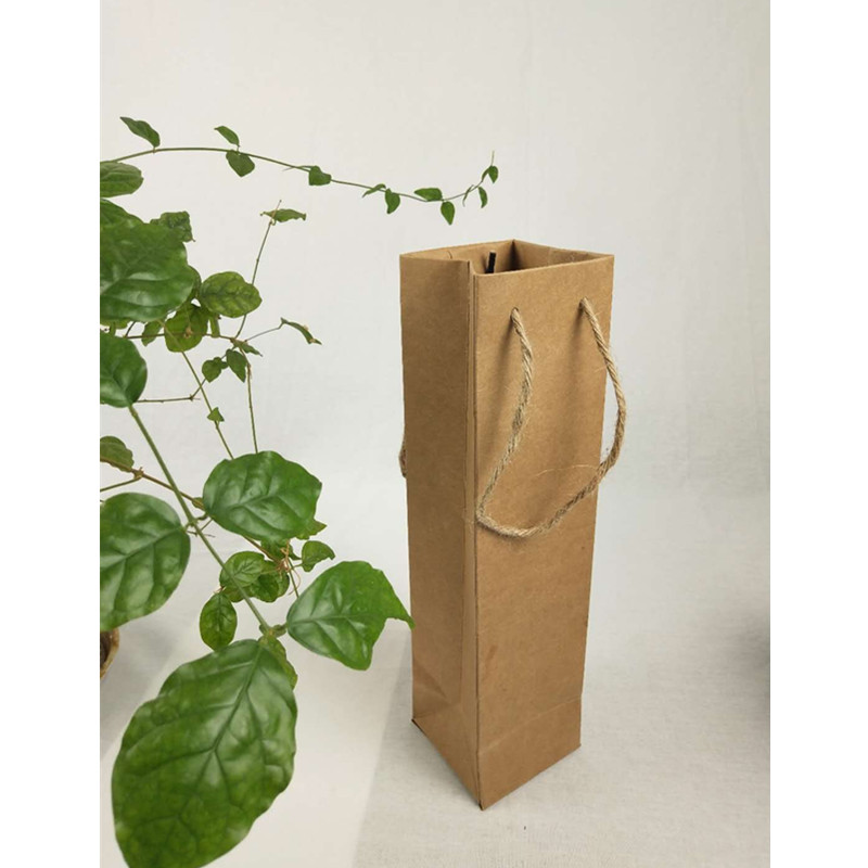 Franchise Shop kraft Paper bag Single carry bag Courtesy Bag OIL BOTTLE BAG-Taobao