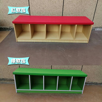 Early education center shoe cabinet can be used to change shoes stool kindergarten childrens soft bag shoe cabinet dance room storage cabinet shoe rack bench
