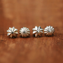 Bull Blunt Seiko High Bridge Septuff Beads Chrysanthemum Solid Round Pearl 925 Pure Silver Handmade Silver Decorated Reticle Accessories Accessories