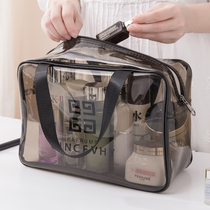 Cosmetic bag women transparent portable large capacity cosmetics storage bag ins Wind Super fire travel waterproof wash bag pvc