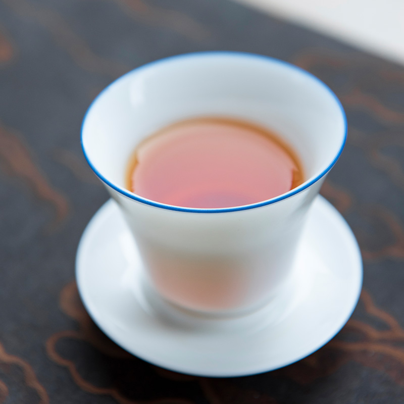 Good thing JingLanPin cup blue expressions using the sample tea cup master cup cup single CPU jingdezhen ceramics by hand kung fu tea set