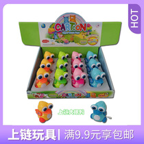 Wind-up clockwork toy big-eyed duck baby boy girl baby two or three years old net red vibrato stall with the same paragraph