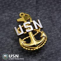 US Navy Sergemens Badge Badge USN Ship Anchor Badge Service Medal