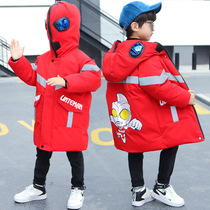 Ottman cotton clothes boy clothes boy down cotton clothing for long section Ace thickened winter dress new clothes Childrens cotton padded jacket