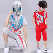 Ottman Clothes Children Summer Suit Boy Summer Suit Short Sleeve Summer Spider-Man Boy Fashion Tide Boy Three Sets