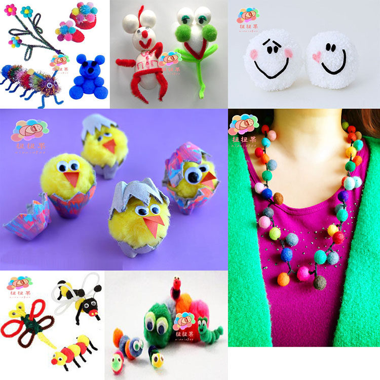 【产品描述】颜色鲜艳,可以配合毛条使用,制作各种手工作品和毛绒玩具