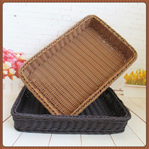 Thick Wire Imitation Vine Choreography Fruit Basket Supermarket Vegetable Display Containing Basket Plastic Display Basket Fruit Basket Thickening