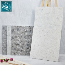 Gray body terrazzo antique tile floor tiles 600x600 living room dining room small particles retro tile non-slip