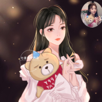 Comic couple hand-painted head portrait custom artist draft Avatar painting wedding gift figure painting portrait design