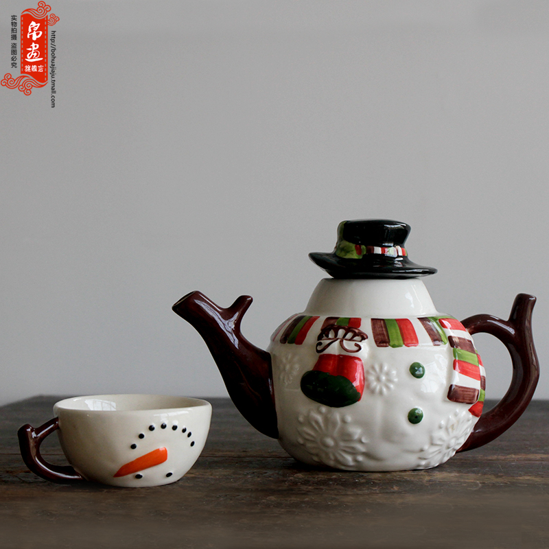 Shadow at home | jingdezhen ceramics continental cold ceramic kettle pot ornament adornment ornament porcelain teapot coloured drawing or pattern