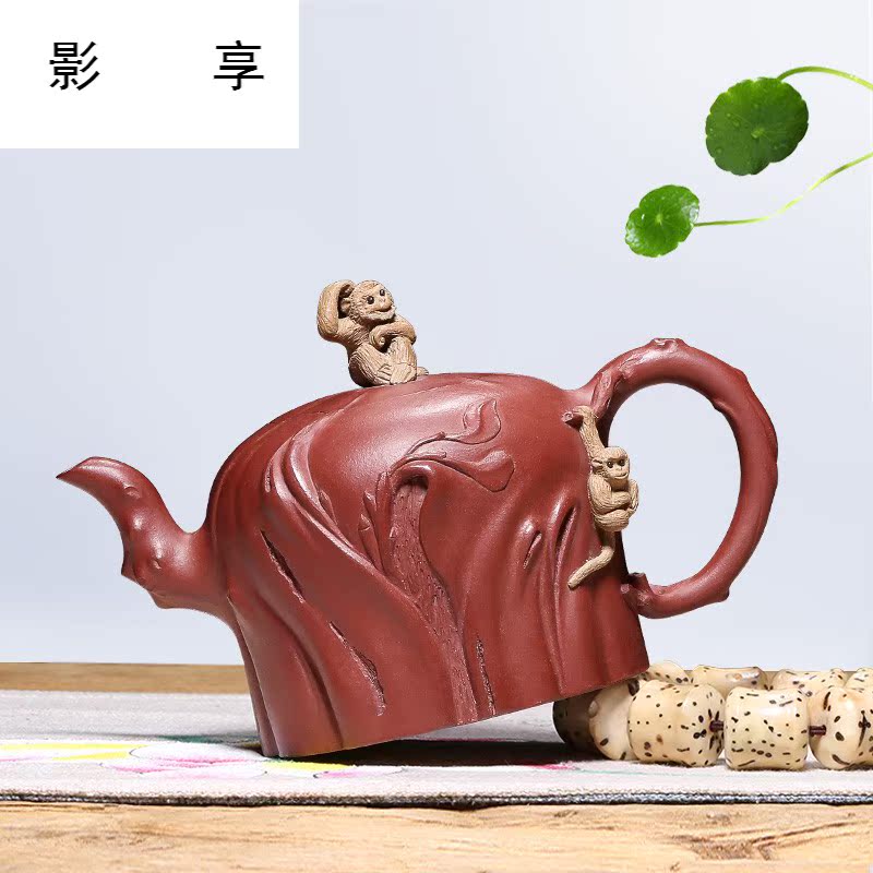 Shadow at yixing are it by pure manual undressed ore for the spring home of kung fu teapot tea kettle HM