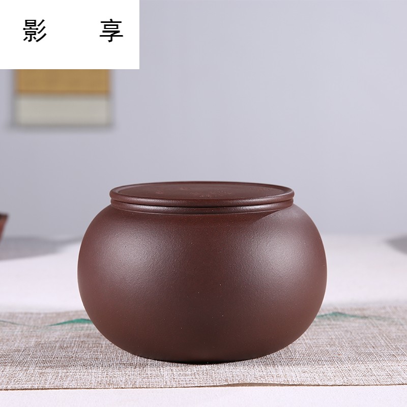 Shadow at yixing it boutique trumpet pu - erh tea can wake receives ceramic seal storage tanks of whitewash mud JH