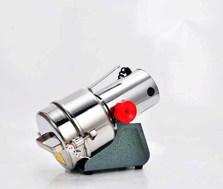 百信不锈钢小型磨粉机250克家用打粉机超细电动中药材粉碎机促销.