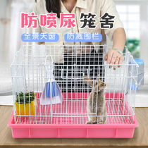 Rabbit Dutch pig cage Large large rabbit cage breeding villa nest rabbit anti-spray urine pet supplies elevated chassis