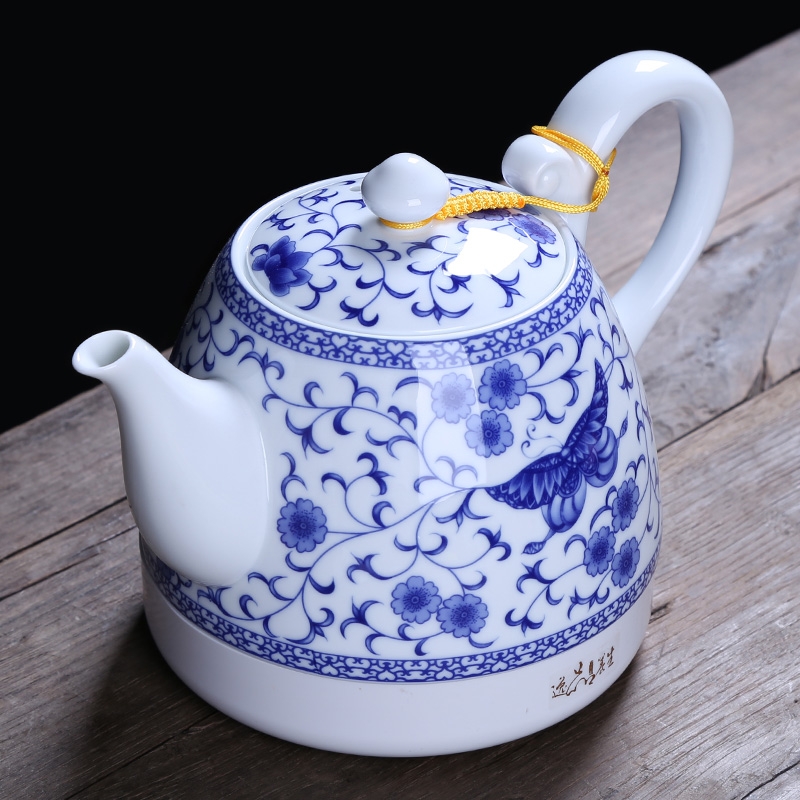 Qiao mu ceramic kettle electric kettle electric teapot curing pot insulation power automatic water blue and white porcelain teapot