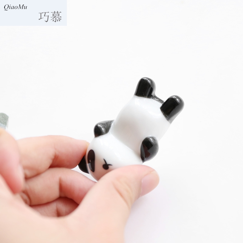 Qiao mu creative ceramic and chopsticks pillow chopsticks chopsticks frame cartoon panda chopsticks chopsticks holder of kitchen utensils supplies