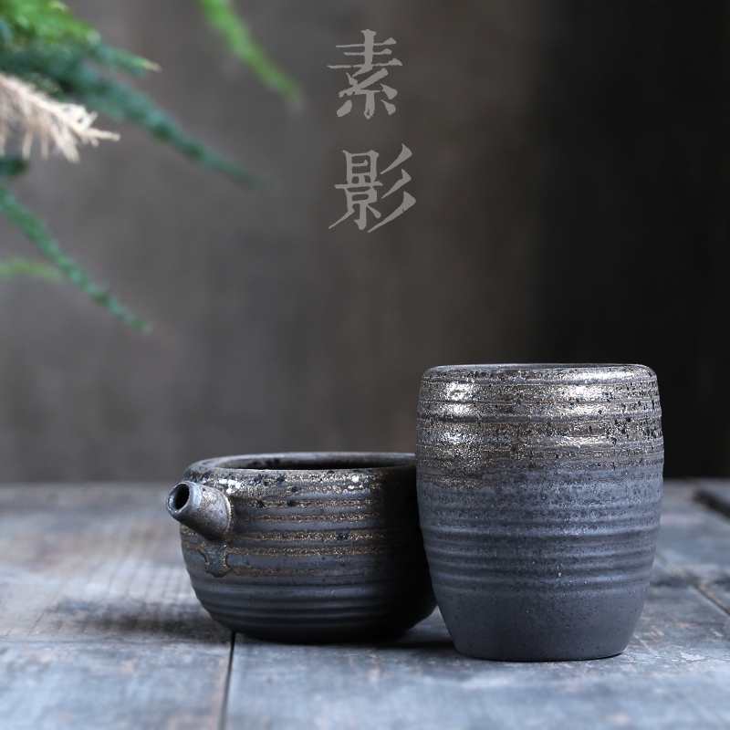 Smart handheld ceramic fair keller for creative points tea ware fambe colorful cup kung fu tea tea sea restoring ancient ways