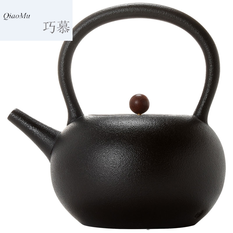 Qiao mu cooking five lines of coarse pottery teapot'm pot black tea electric household health pot, kettle boil tea exchanger with the ceramics