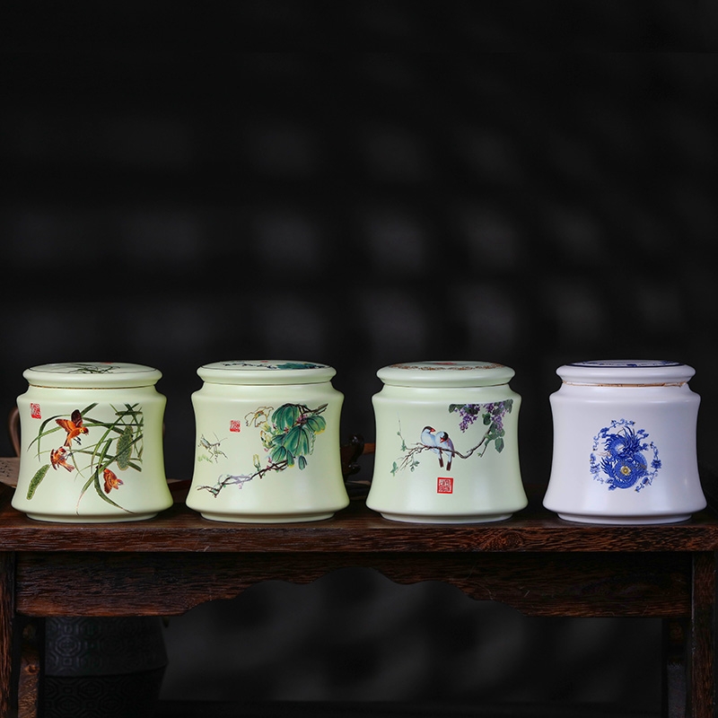 Qiao mu ceramic tea pot seal storage bottle put POTS ceramic pot of tea urn tieguanyin tea POTS set with tea