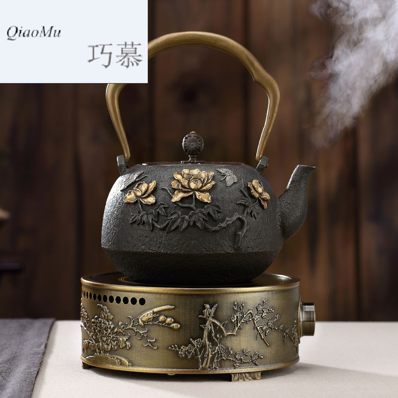 Qiao mu regimen brother make tea pot cast iron pot of boiled tea machine electricity TaoLu boiling water pot set cast iron pot of boiling water