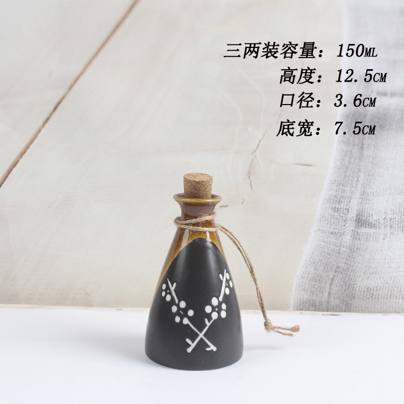 Qiao mu Japanese ceramics hip flask temperature wine wine suits for very hot hot wine warm hip home wine and rice wine liquor