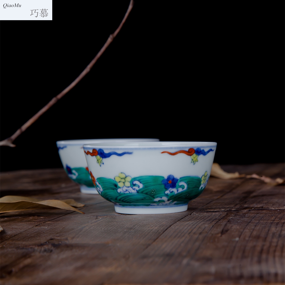 Qiao MuMing chenghua chicken color bucket cylinder cup jingdezhen hand - made manual archaize ceramic tea cups