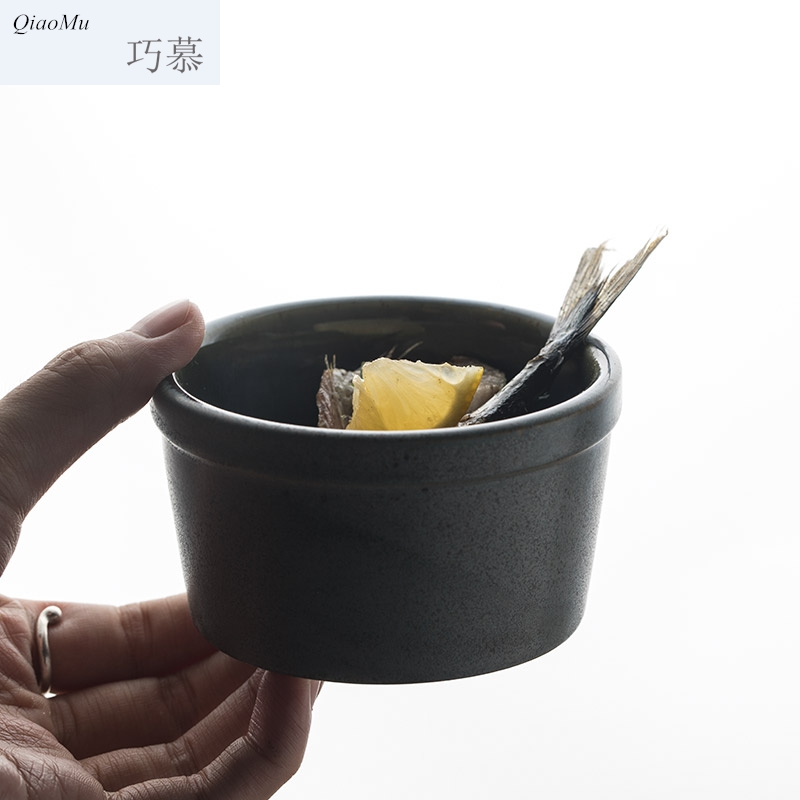 Qiao mu Europe type high temperature resistant dessert to use creative snack bowl of restoring ancient ways of household ceramic baking bowl of soup bowl pudding cup