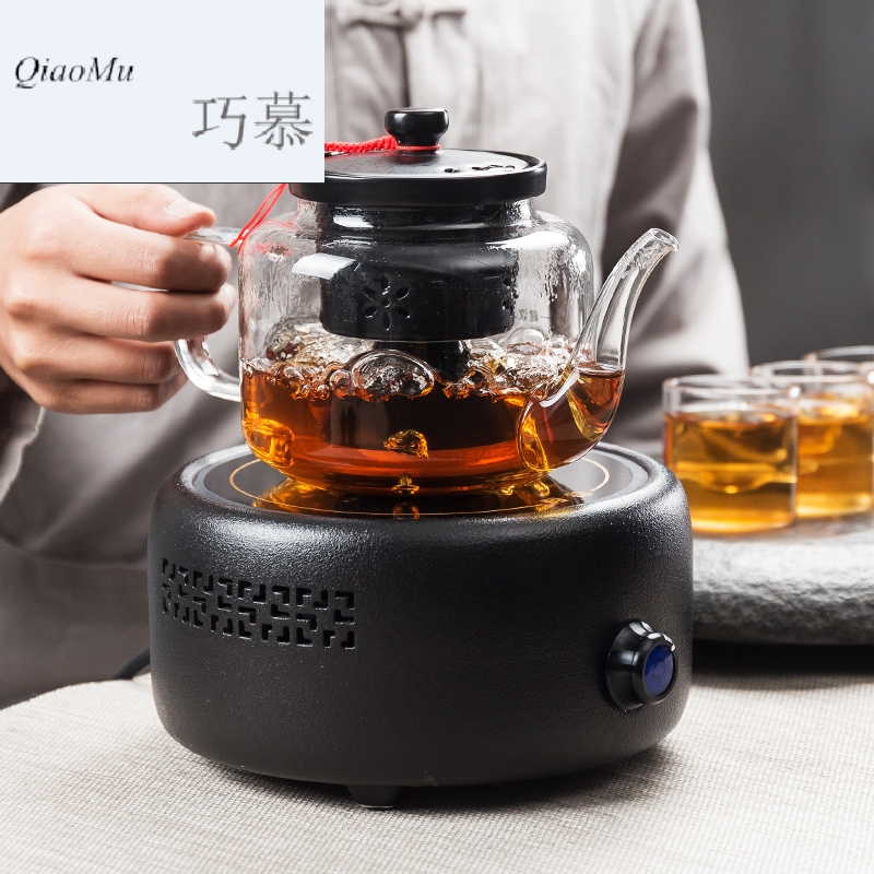 Qiao mu electric TaoLu steaming tea, tea boiled tea exchanger with the ceramics glass teapot tea set home tea cups