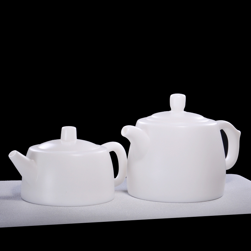 Qiao mu Zeng Sumei all hand size well bar pot of dehua white porcelain tea pot suet jade porcelain ceramic teapot