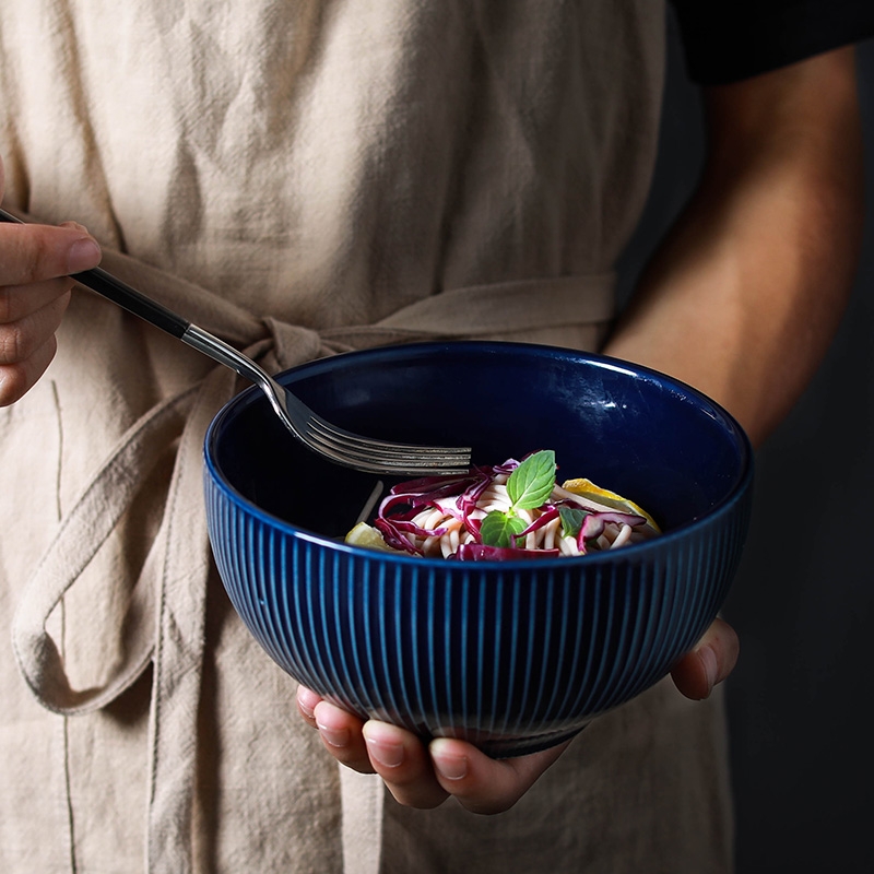 Qiao mu Japanese dish bowl of soup bowl of cereal tableware yogurt rainbow such as bowl bowl mercifully rainbow such use household porcelain carving decorative pattern