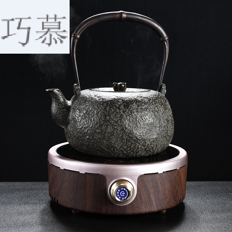 Qiao mu home tea tea furnace set manually the boiled tea, the electric burn blisters TaoLu teapot iron pot of cast iron teapot