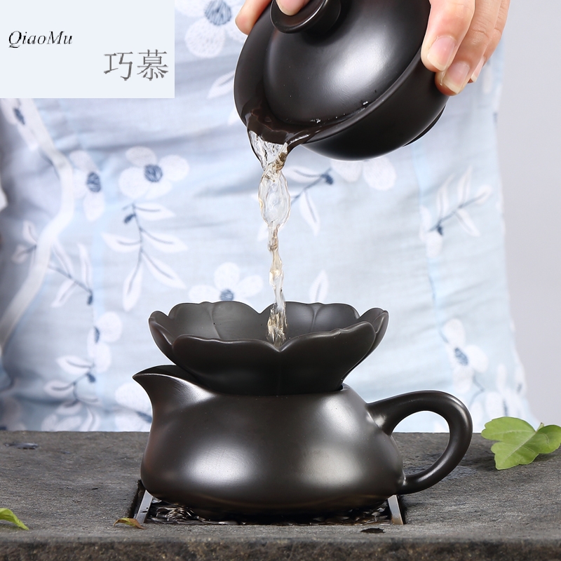 Qiao MuPuEr lotus tea strainer violet arenaceous kung fu tea set filter undressed ore) spare parts for the tea taking