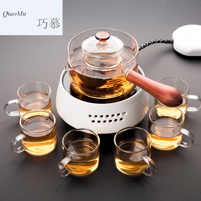 Qiao mu CMJ small glass teapot cooked this black tea tea machine electricity TaoLu household water filter mercifully flower pot boil water